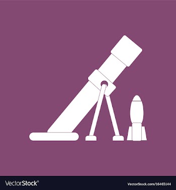 Icon mortar and shell silhouette vector image