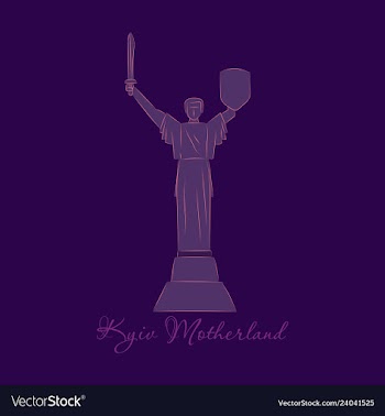 Icon motherland mother kiev ukraine vector image