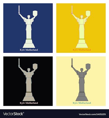 Icon motherland mother kiev ukraine vector image