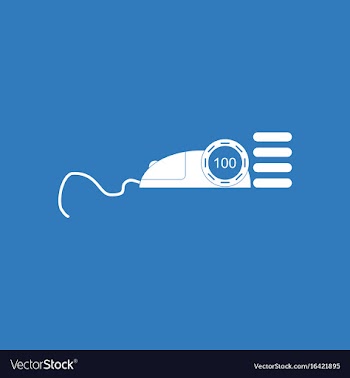 Icon mouse and casino chip vector image