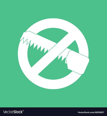 Icon no saws vector image