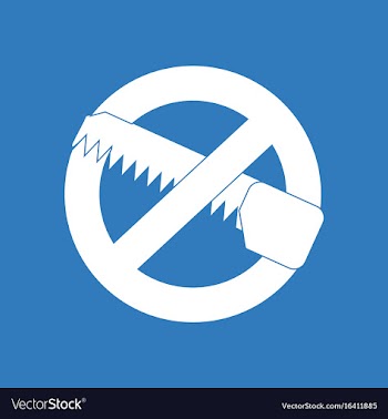 Icon no saws vector image