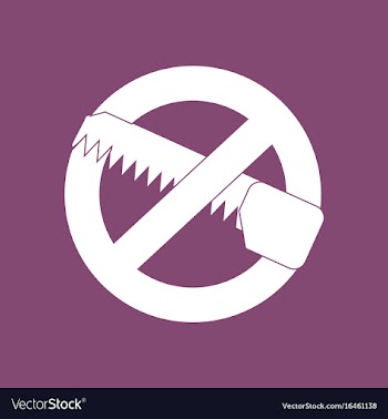 Icon no saws vector image