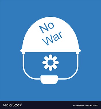Icon no war military helmet vector image