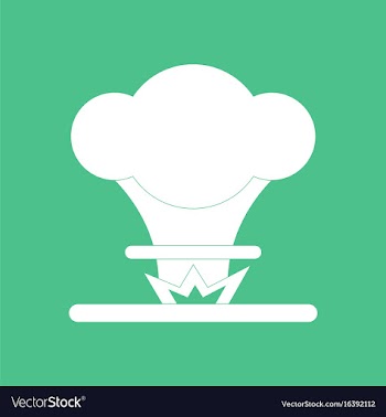 Icon nuclear explosion vector image