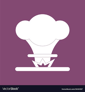 Icon nuclear explosion vector image