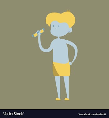Icon of a wizard boy with glasses minimal vector image
