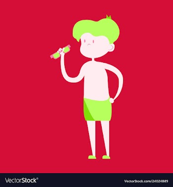 Icon of a wizard boy with glasses minimal vector image