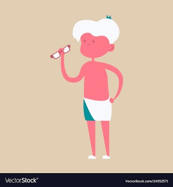 Icon of a wizard boy with glasses minimal vector image