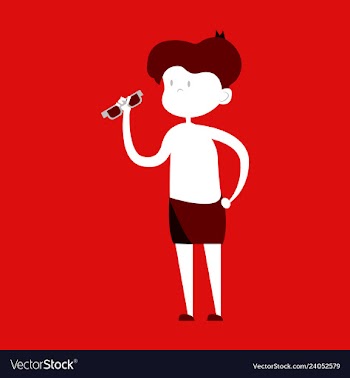 Icon of a wizard boy with glasses minimal vector image