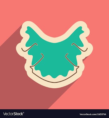 Icon of dental caries in flat style vector image