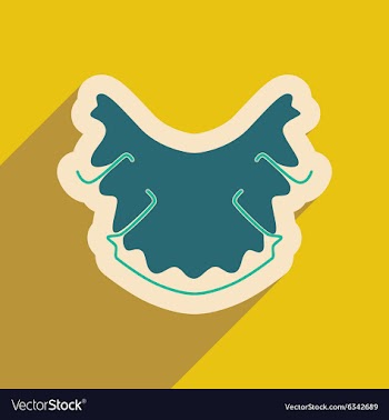 Icon of dental caries in flat style vector image