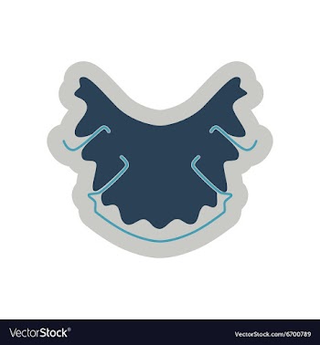 Icon of dental caries in flat style vector image