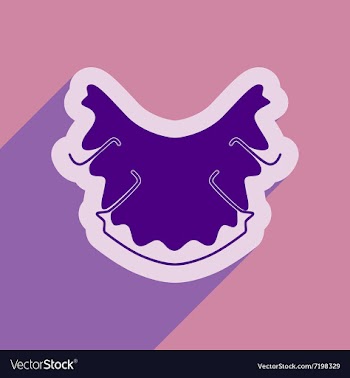 Icon of dental caries in flat style vector image