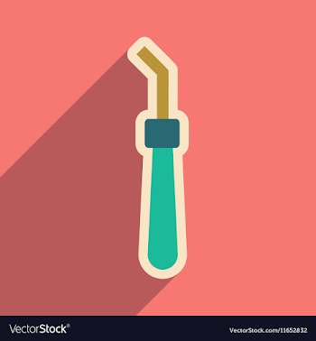 Icon of dental Instrument in flat style vector image