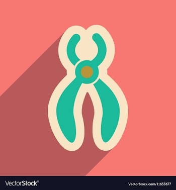 Icon of dental Instrument in flat style vector image