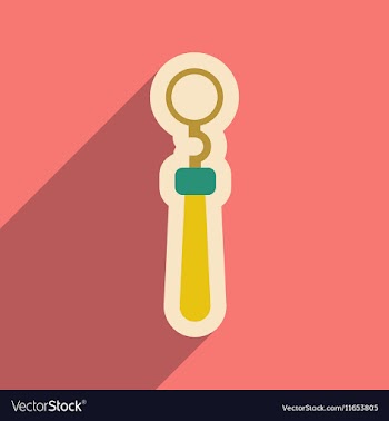 Icon of dental Instrument in flat style vector image