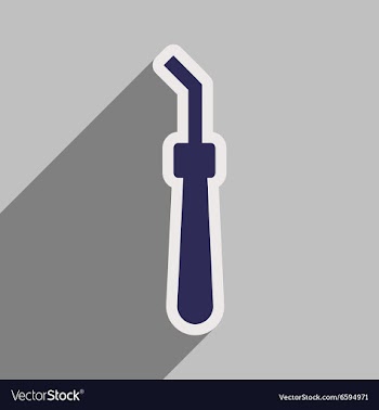 Icon of dental Instrument in flat style vector image