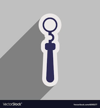 Icon of dental Instrument in flat style vector image