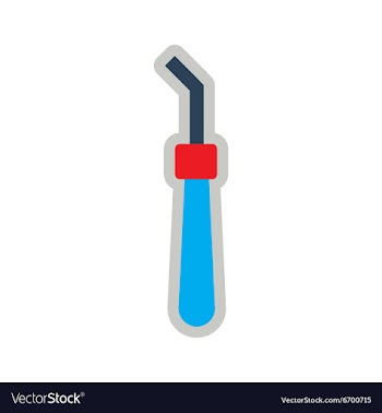 Icon of dental Instrument in flat style vector image