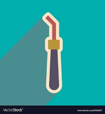 Icon of dental Instrument in flat style vector image