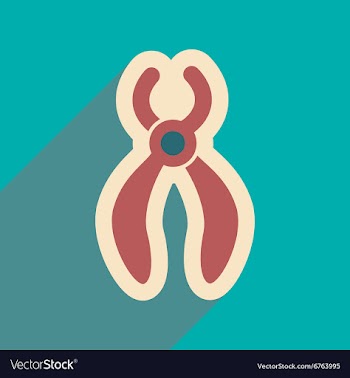 Icon of dental Instrument in flat style vector image