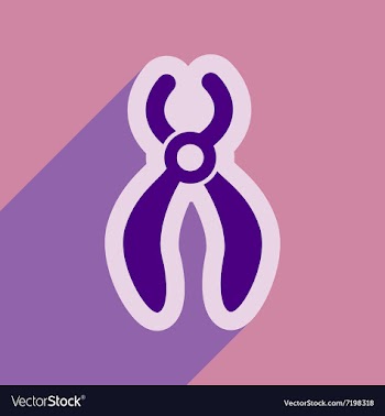 Icon of dental Instrument in flat style vector image