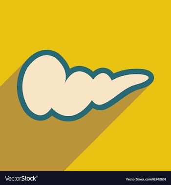 Icon of gall bladder in flat style vector image