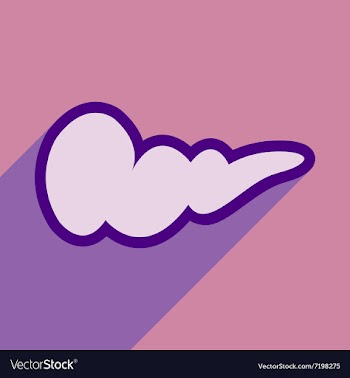 Icon of gall bladder in flat style vector image