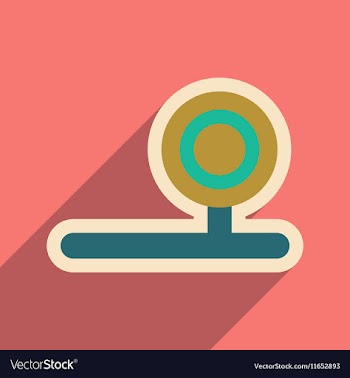 Icon of instrument otolaryngologist in flat style vector image