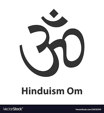 Icon of Om or Aum symbol Hinduism religion sign Vector Image