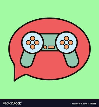 Icon of social media e-mail game joystick message vector image