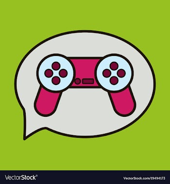 Icon of social media e-mail game joystick message vector image