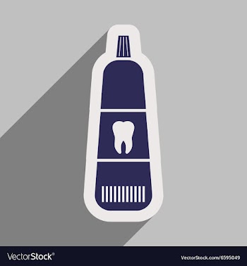 Icon of Tooth paste in flat style vector image