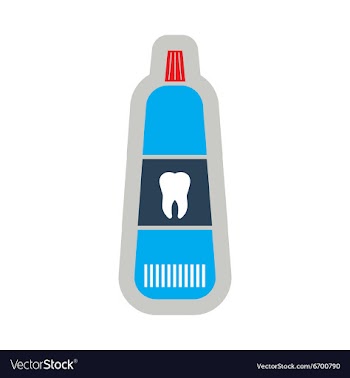 Icon of Tooth paste in flat style vector image