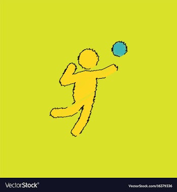 Icon of vollyball on color background eps-10 in vector image