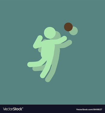 Icon of vollyball on color background eps-10 in vector image