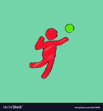 Icon of vollyball on color background eps-10 in vector image