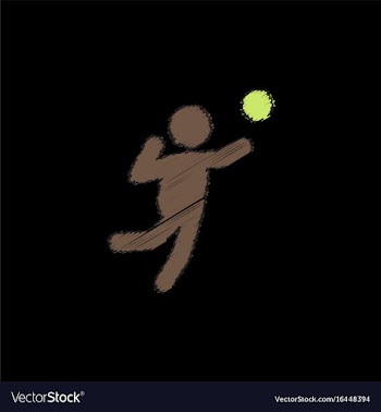 Icon of vollyball on color background eps-10 in vector image