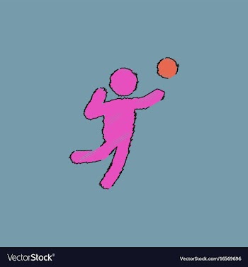 Icon of vollyball on color background eps-10 in vector image
