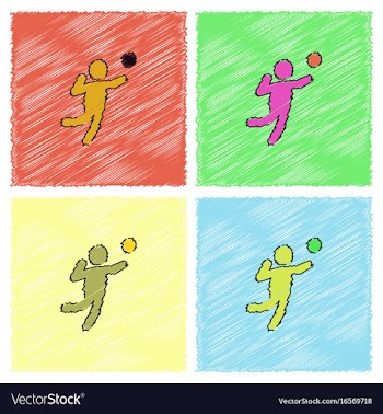 Icon of vollyball on color background eps-10 in vector image