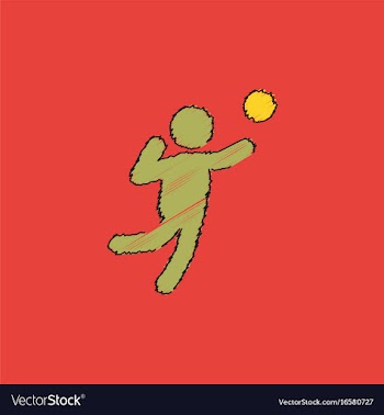 Icon of vollyball on color background eps-10 in vector image