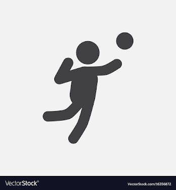 Icon of vollyball on color background eps-10 vector image