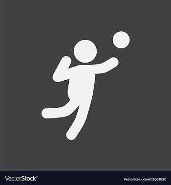 Icon of vollyball on color background eps-10 vector image