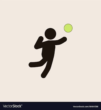 Icon of vollyball on color background eps-10 vector image