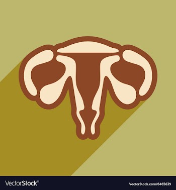 Icon of woman vagina in flat style vector image
