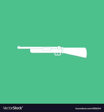 Icon old military gun vector image