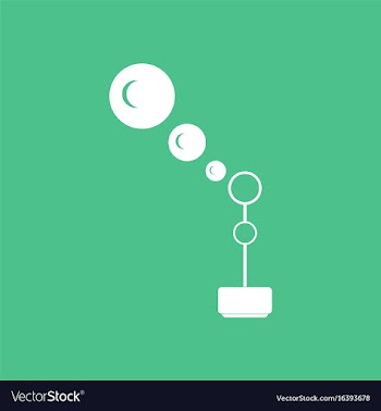 Icon on background bubble stick vector image