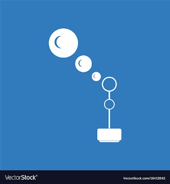Icon on background bubble stick vector image