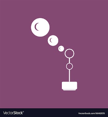 Icon on background bubble stick vector image